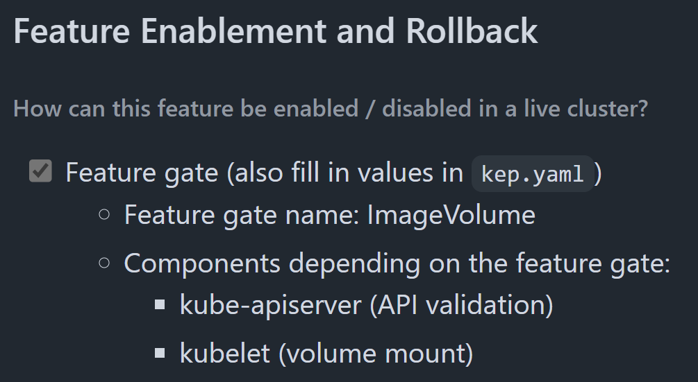 KEP-4639 Feature Gate Components
