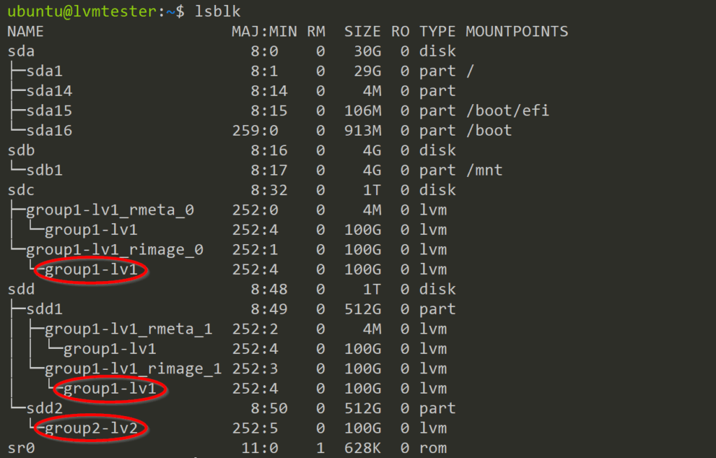 Inspect Logical Volumes