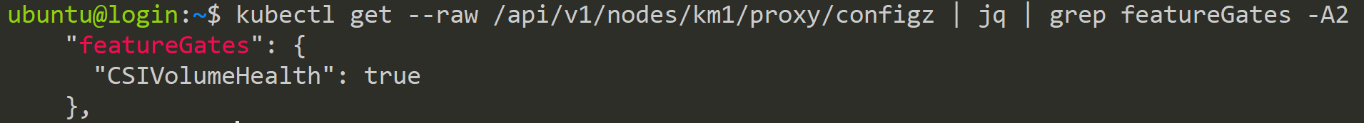Get the Feature Gate enabled on node km1